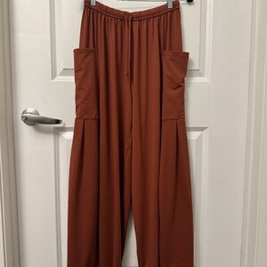 Halara Women’s S Drawstring Cargo Pockets Wide Leg Casual Jogger Pant